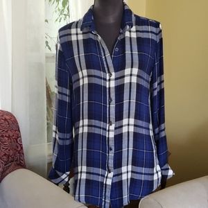 Seven7 Plaid Button Down Shirt